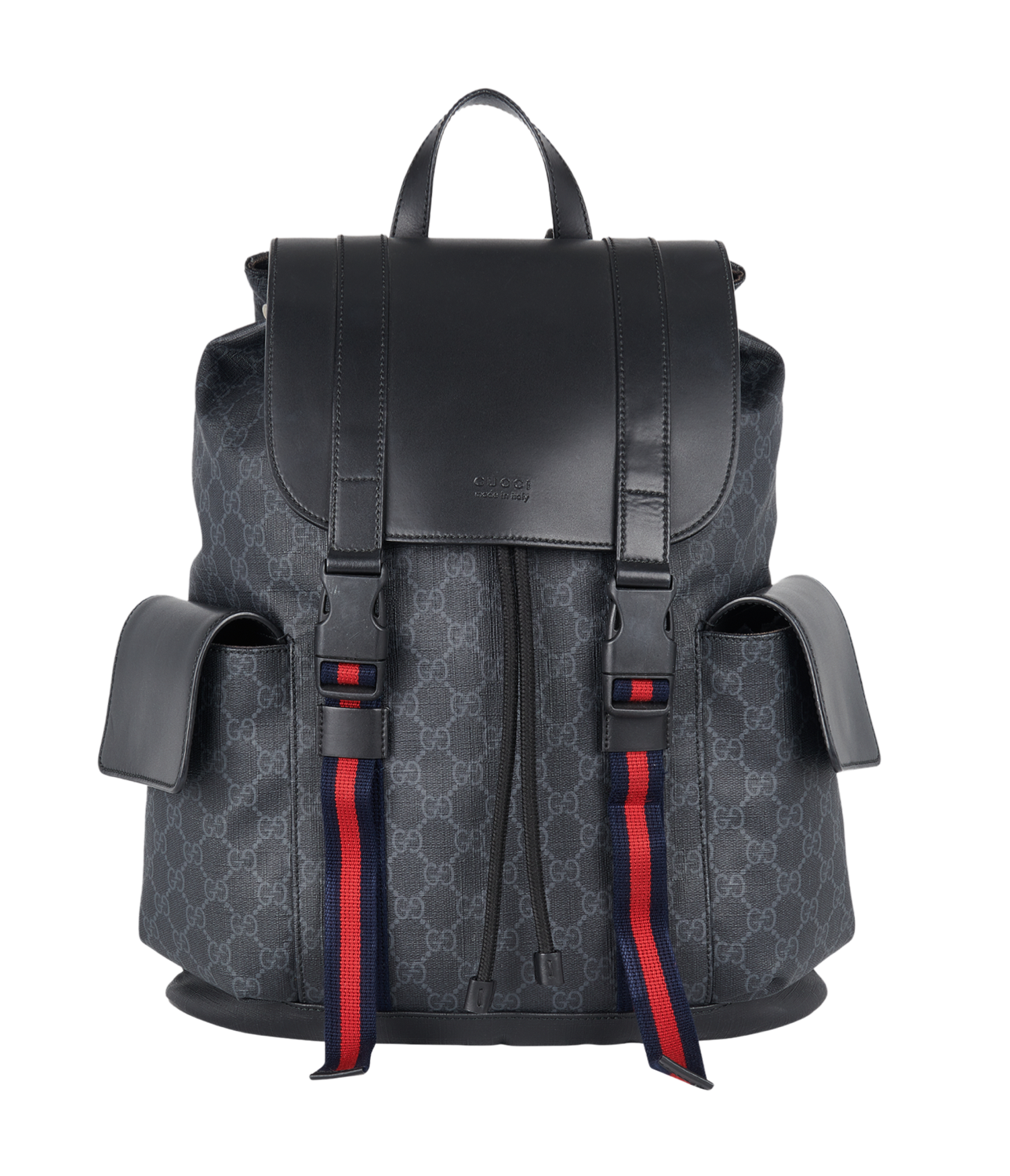 authentic leather gucci backpack Gucci Black monogram Christopher backpack – SARUGENERAL