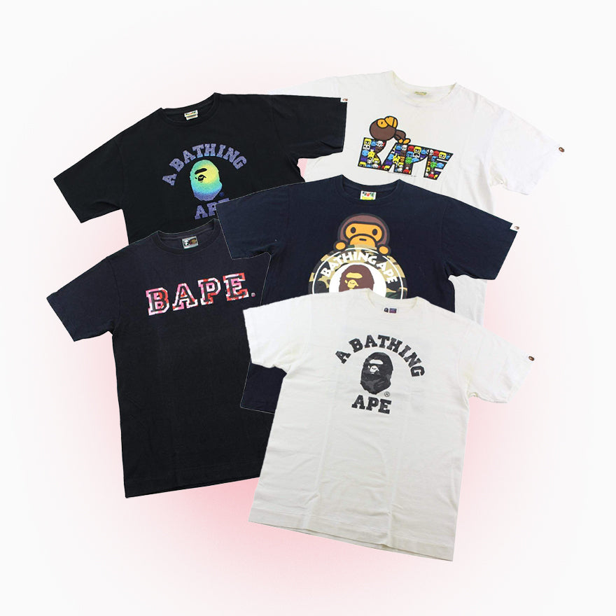 BAPE Tees Wholesale Bundle Authentic BAPE Graphic Tees for Resellers SARUGENERAL