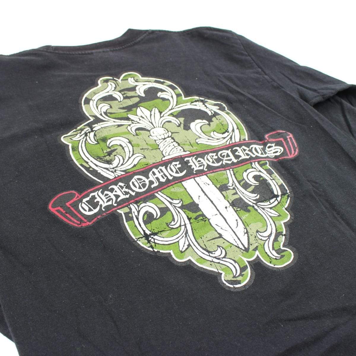 Chrome Hearts Green Camo Dagger LS Black - SaruGeneral