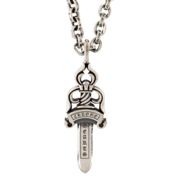 アクセサリー Chrom hearts Dagger charm CHROME HEARTS #5 Dagger Charm Necklace – kingram-japan