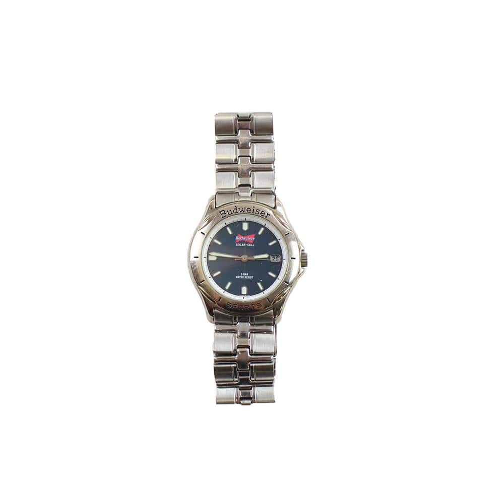 Budweiser Logo Watch Silver - SaruGeneral