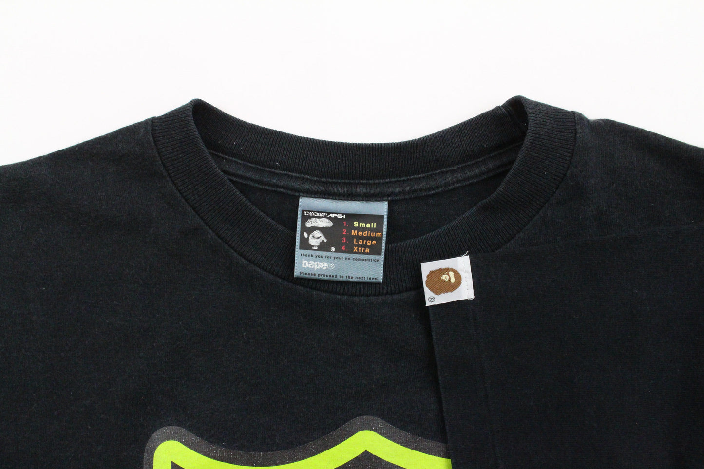 BAPE Satisfaction Guaranteed Tee Black - SaruGeneral