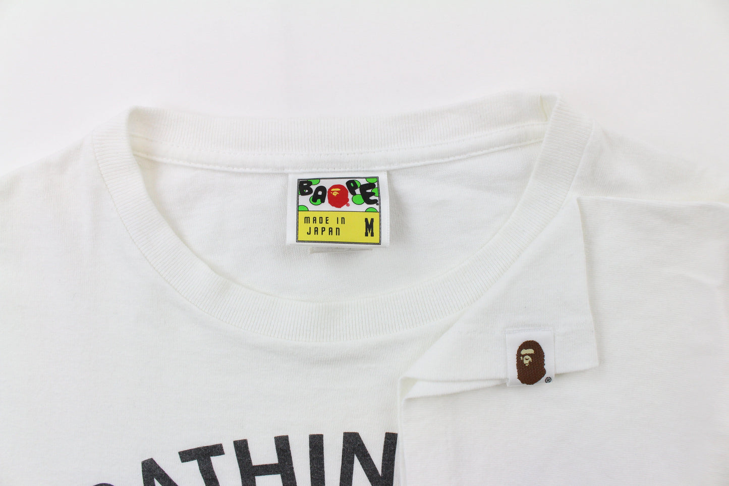 BAPE x Stussy Survival of The Fittest Tee White - SaruGeneral