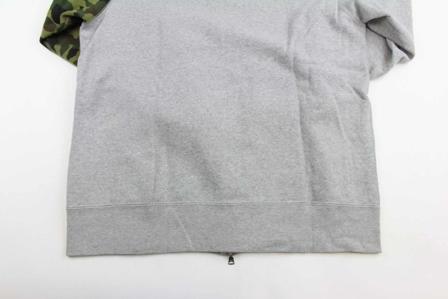 Bape 1st Green Camo Half Shark Hoodie Grey - SaruGeneral