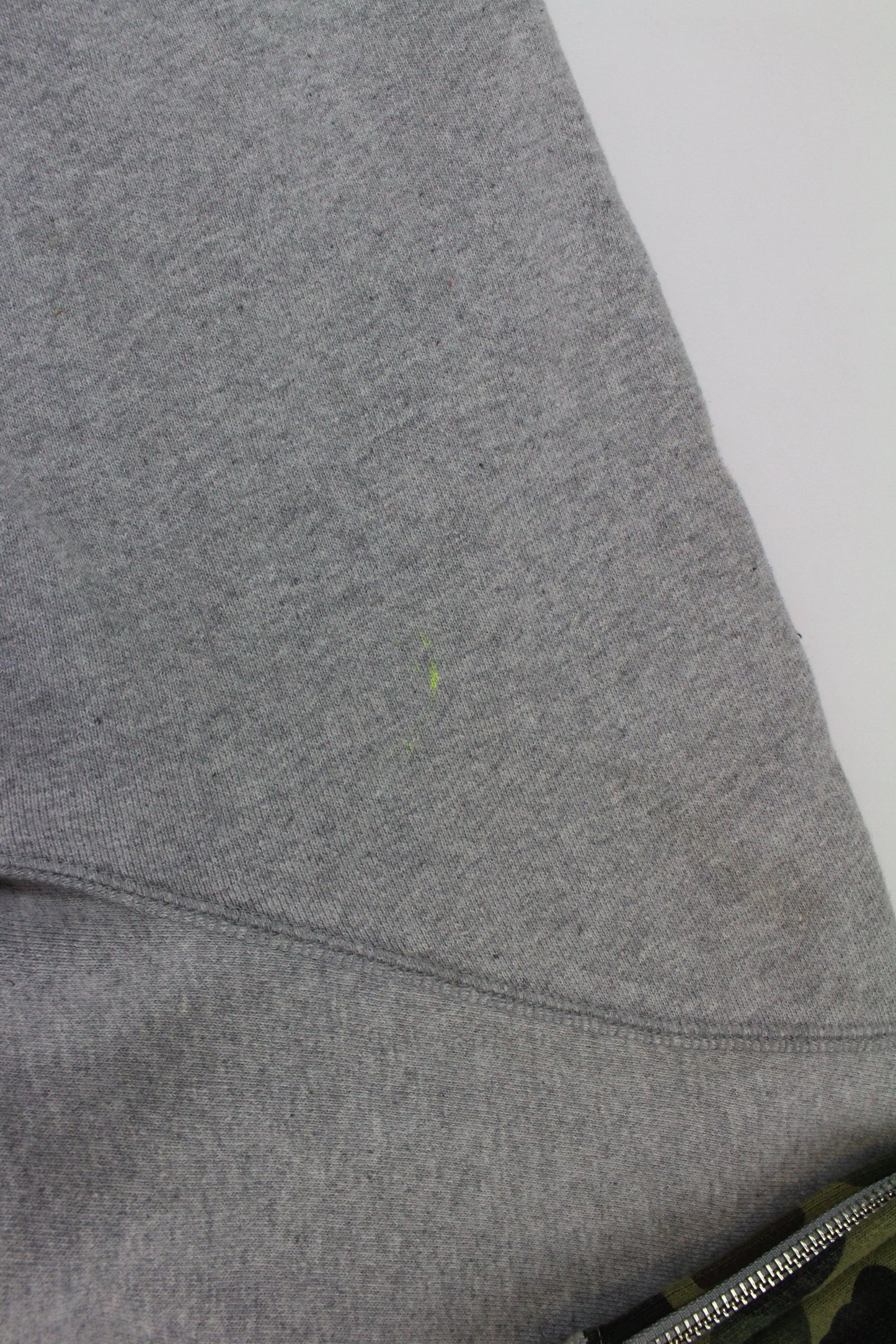 Bape 1st Green Camo Shark Face Hoodie Grey - SaruGeneral