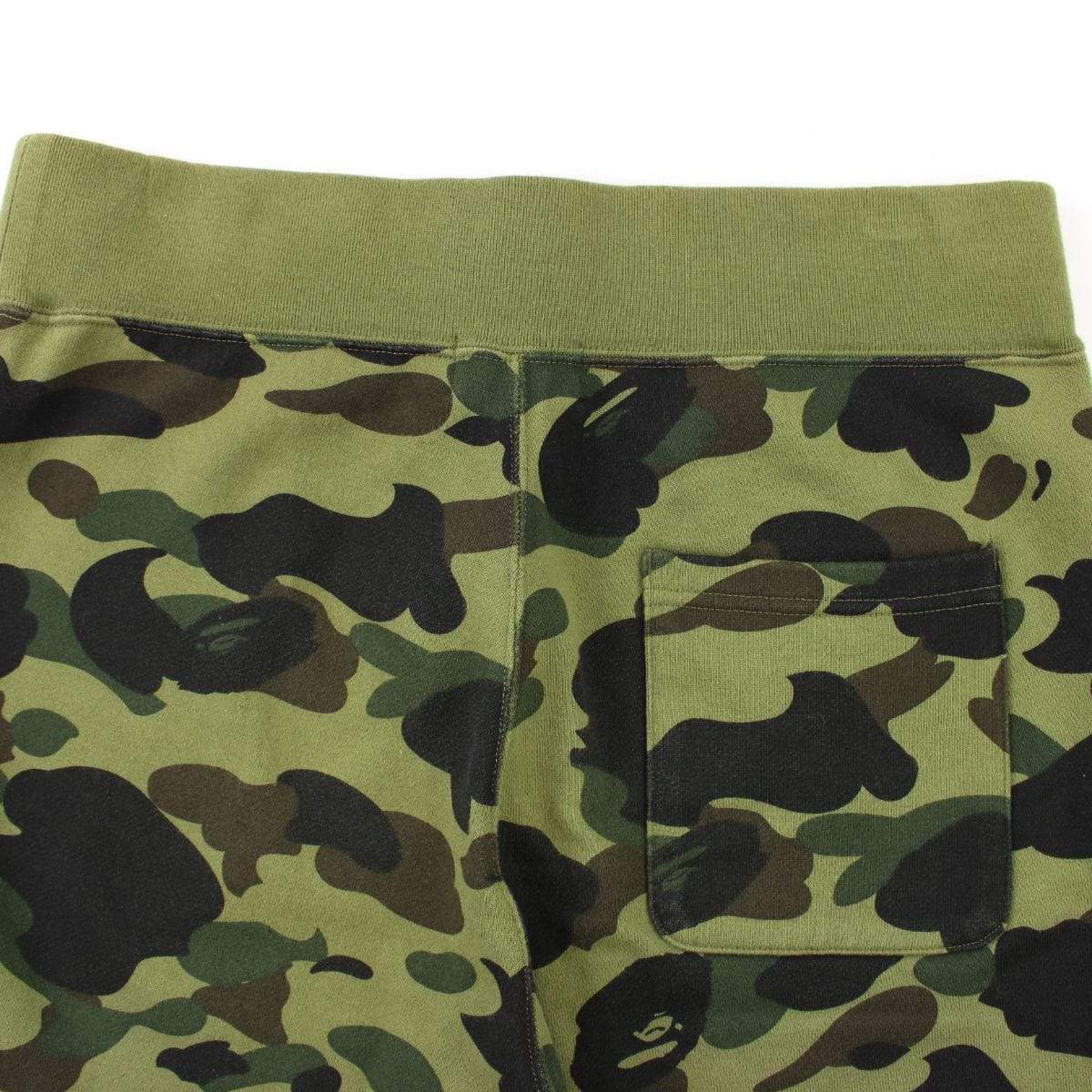 Bape 1st Green Camo Shark Face Shorts - SaruGeneral