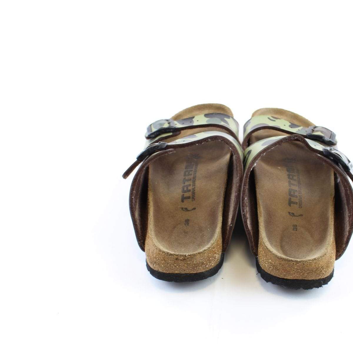 Bape 1st Green Camo Tatami Birkenstocks - SaruGeneral