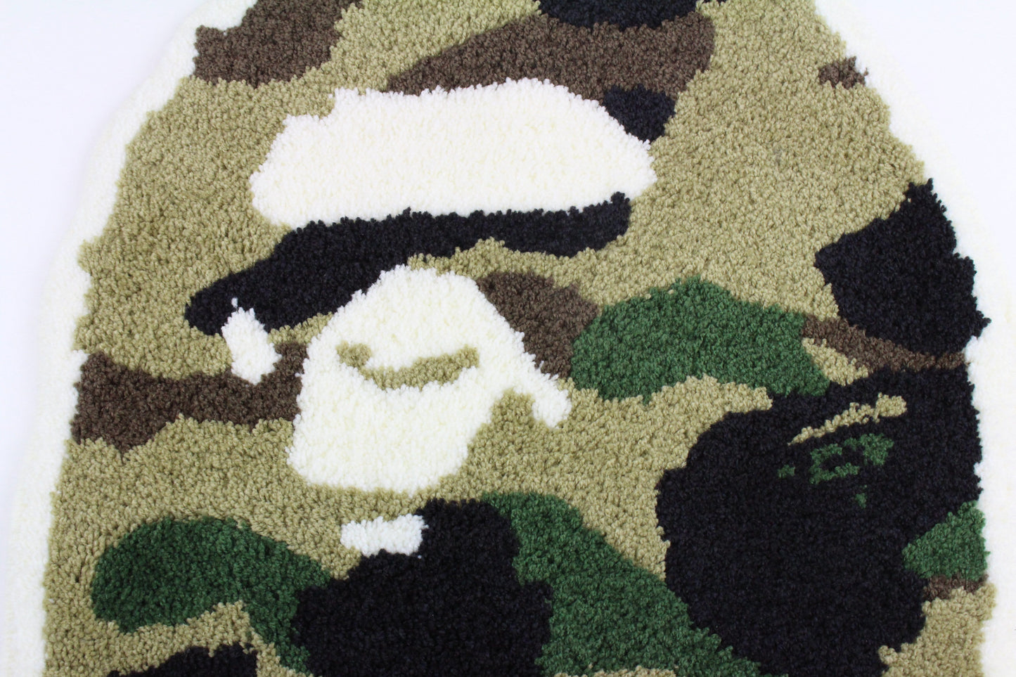 Bape 1st Yellow Camo Big Ape Head Rug - SaruGeneral