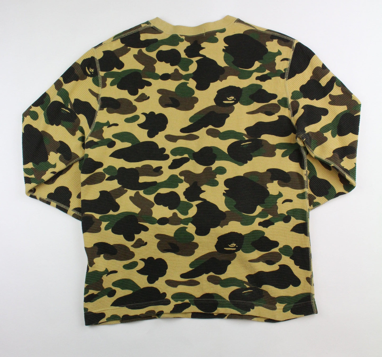 Bape 1st Yellow Camo point head Logo LS - SaruGeneral