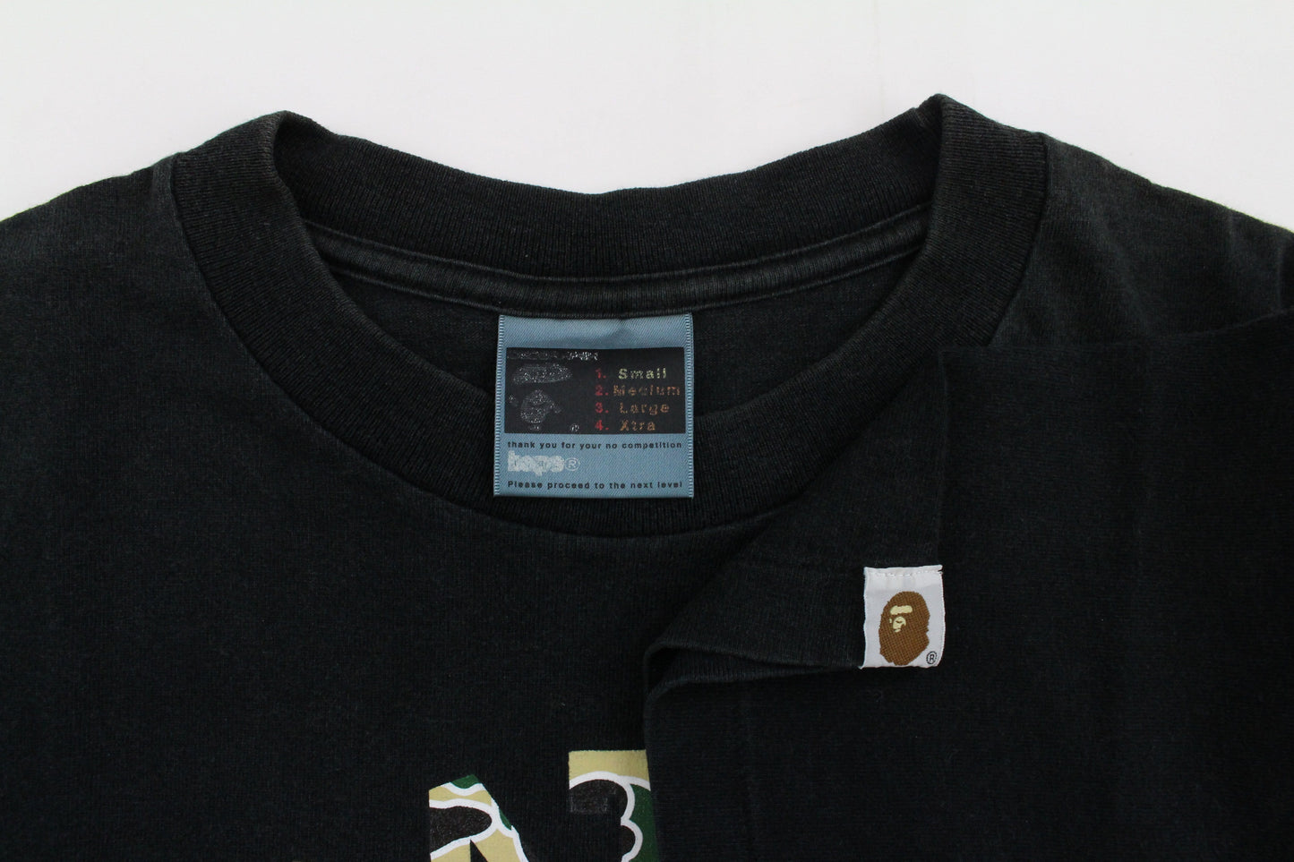 Bape 1st Yellow Pysche Camo College Logo Tee Black - SaruGeneral