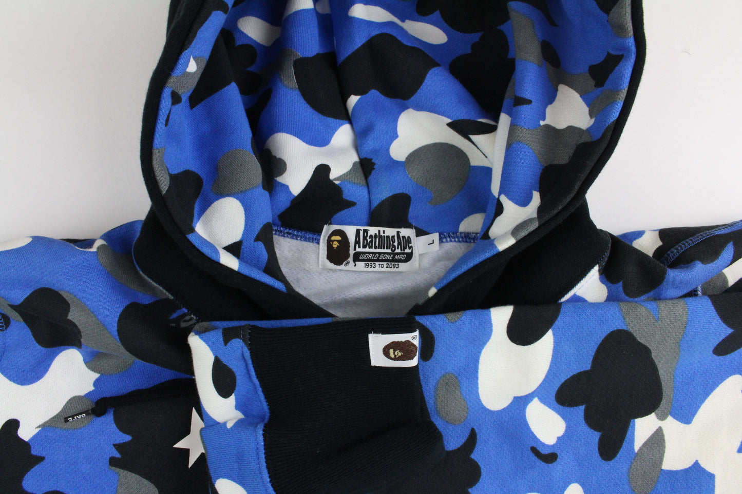 Bape 93 Blue Camo Hoodie - SaruGeneral