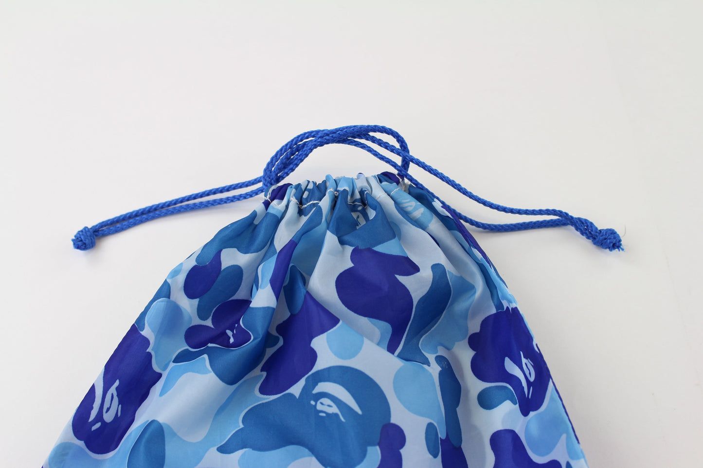 Bape ABC Blue Camo Drawstring Bag - SaruGeneral