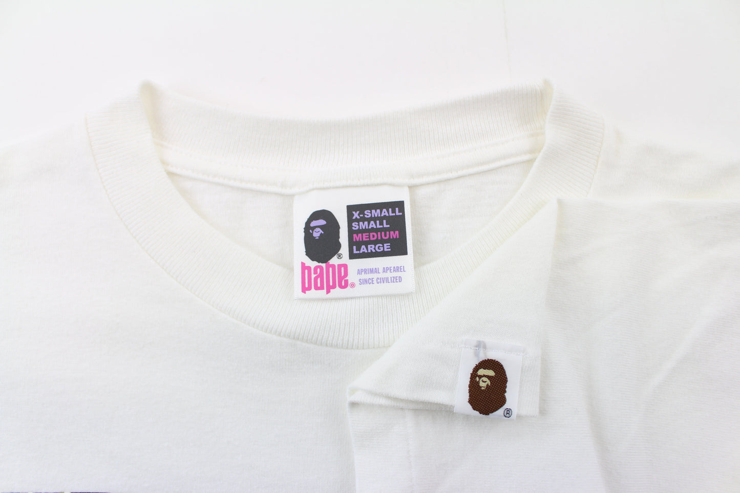 Bape ABC Green Camo Baby Milo 2007 Tee White - SaruGeneral