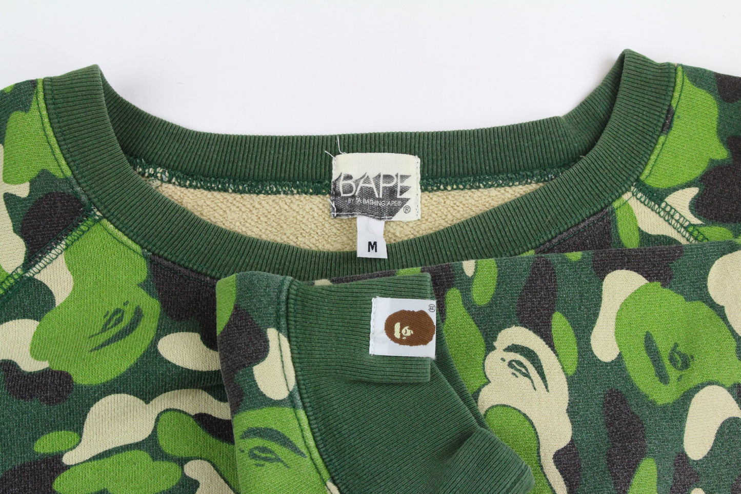 Bape ABC Green Camo LS Tee - SaruGeneral