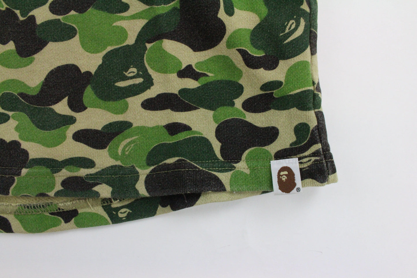 Bape ABC Green Camo Shark Shorts - SaruGeneral
