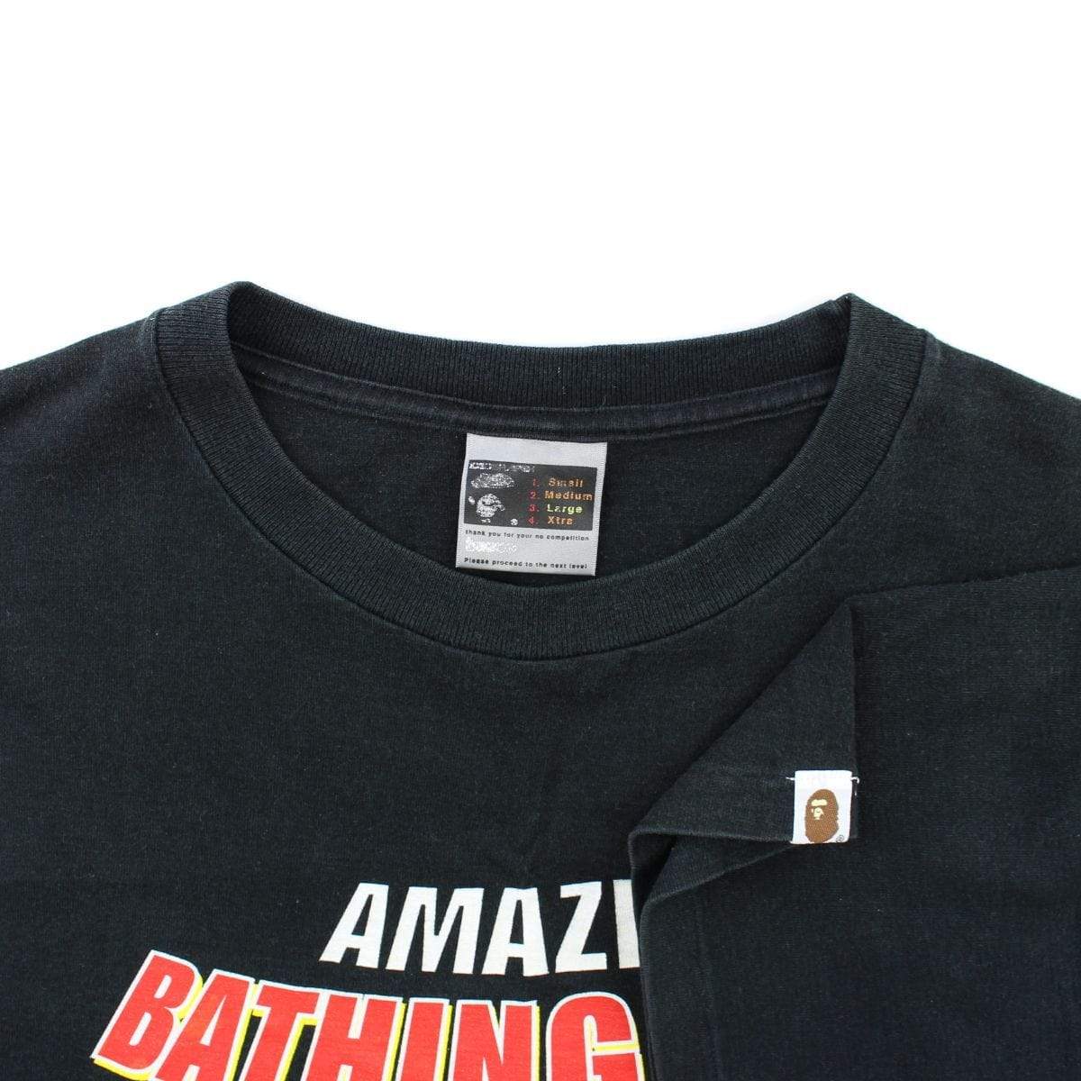 Bape Amazing Bathing Ape Tee Black - SaruGeneral