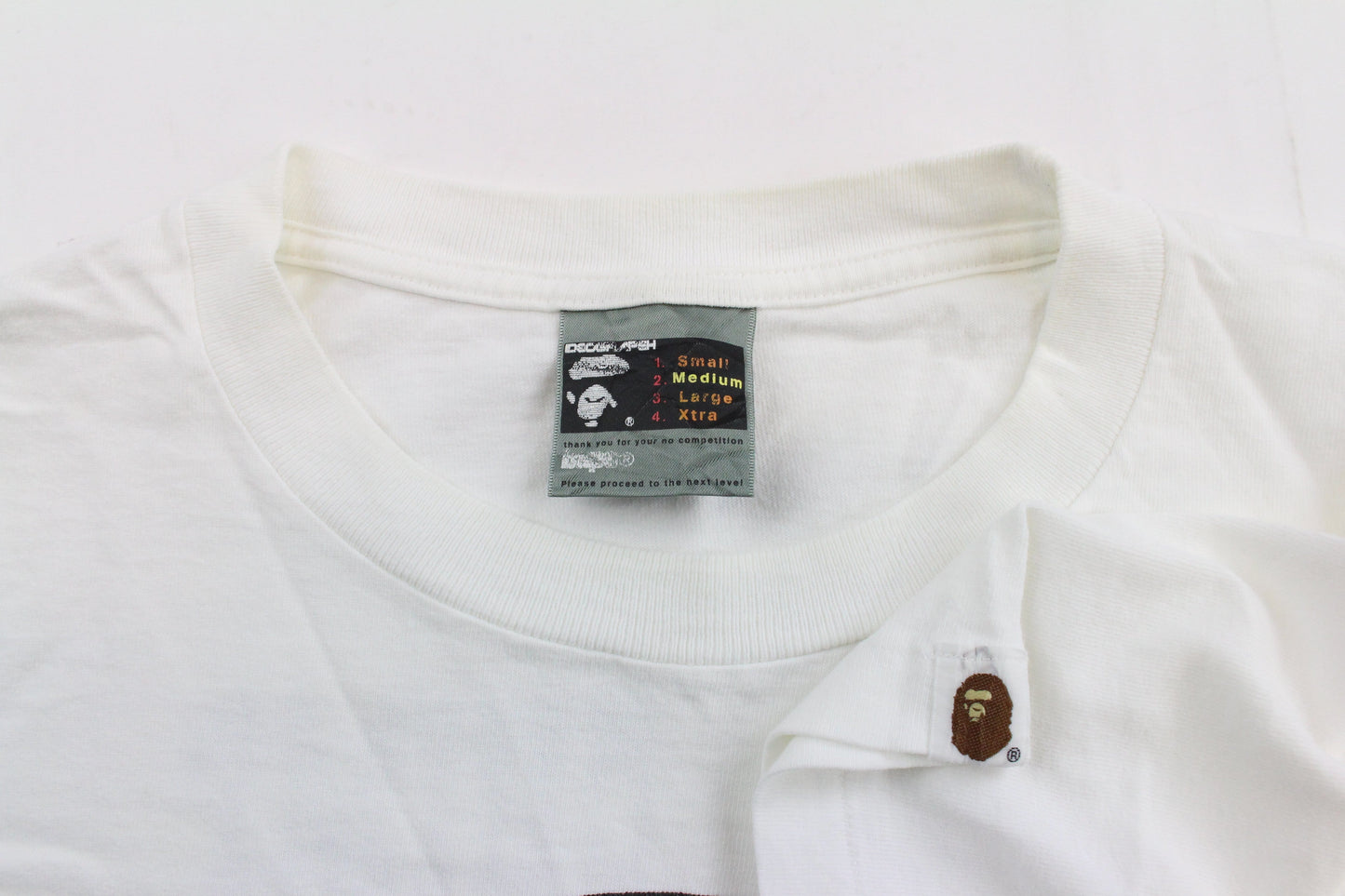 Bape Baby Milo Chimp Man Tee White - SaruGeneral