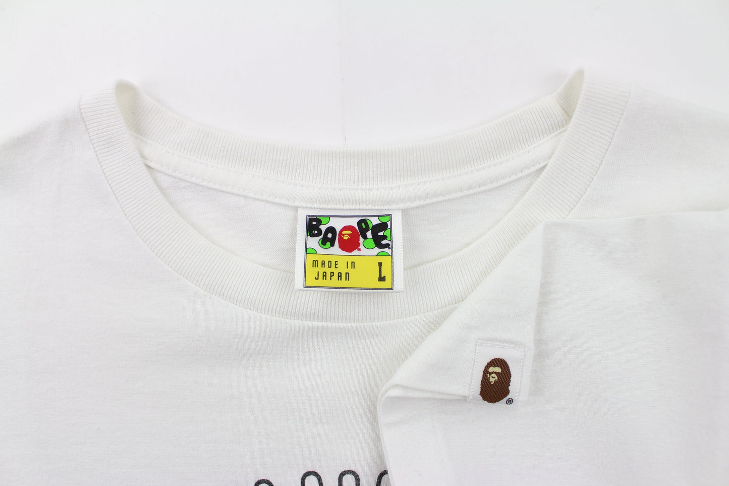 Bape Baby Milo Gun Tee White - SaruGeneral
