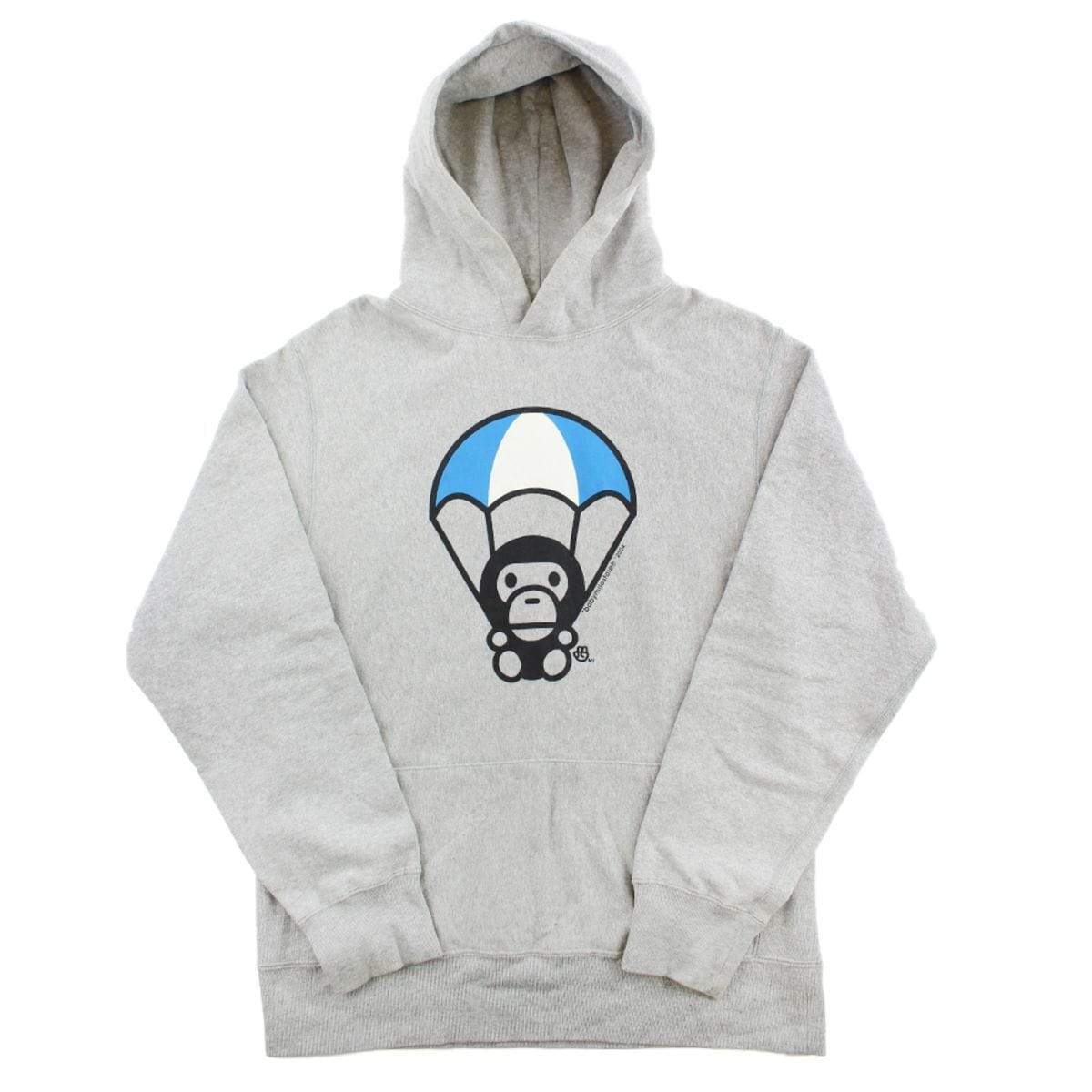 Bape Baby Milo Parachute Hoodie Grey - SaruGeneral