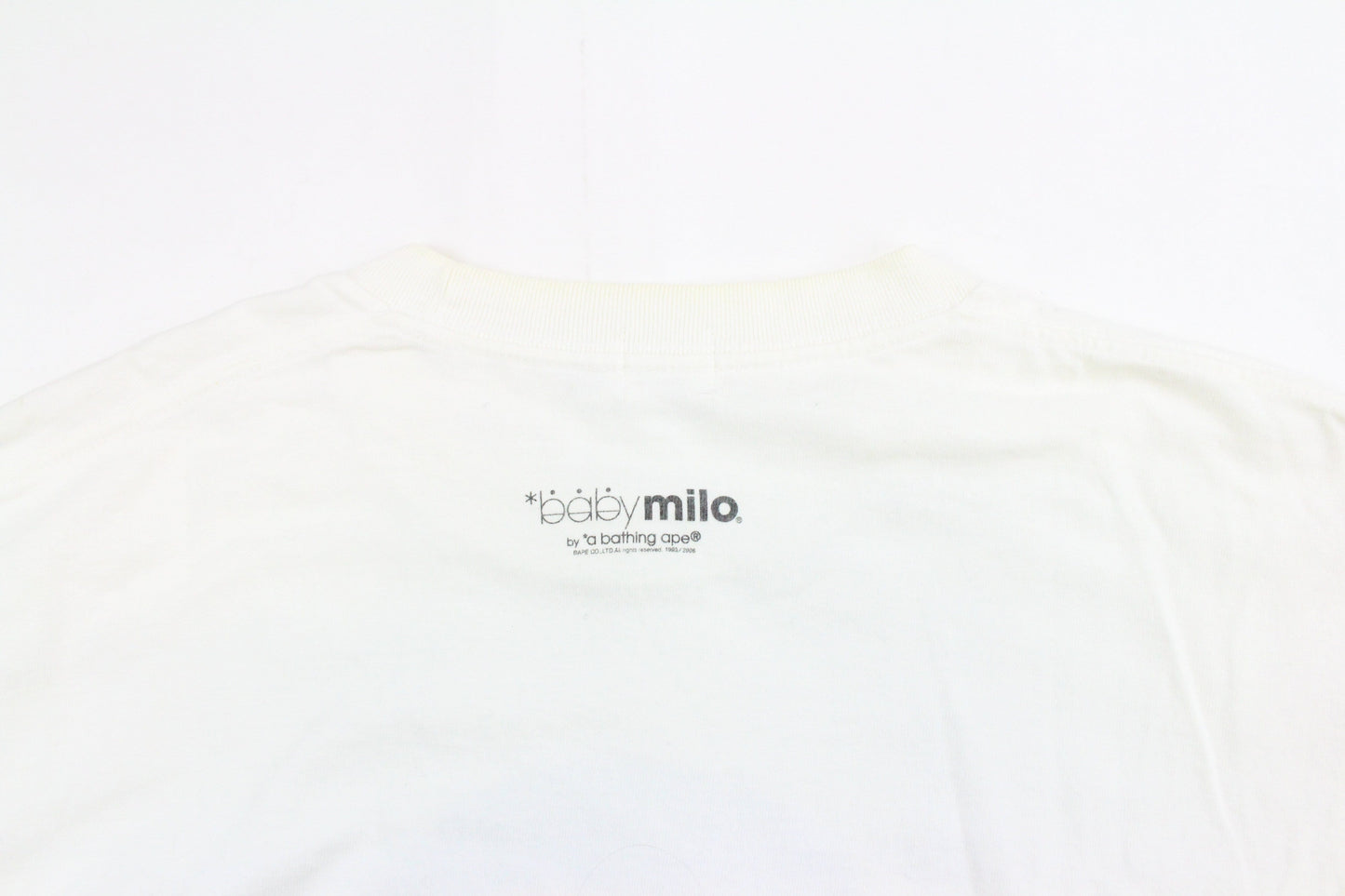 Bape Baby Milo sandwich LS White - SaruGeneral