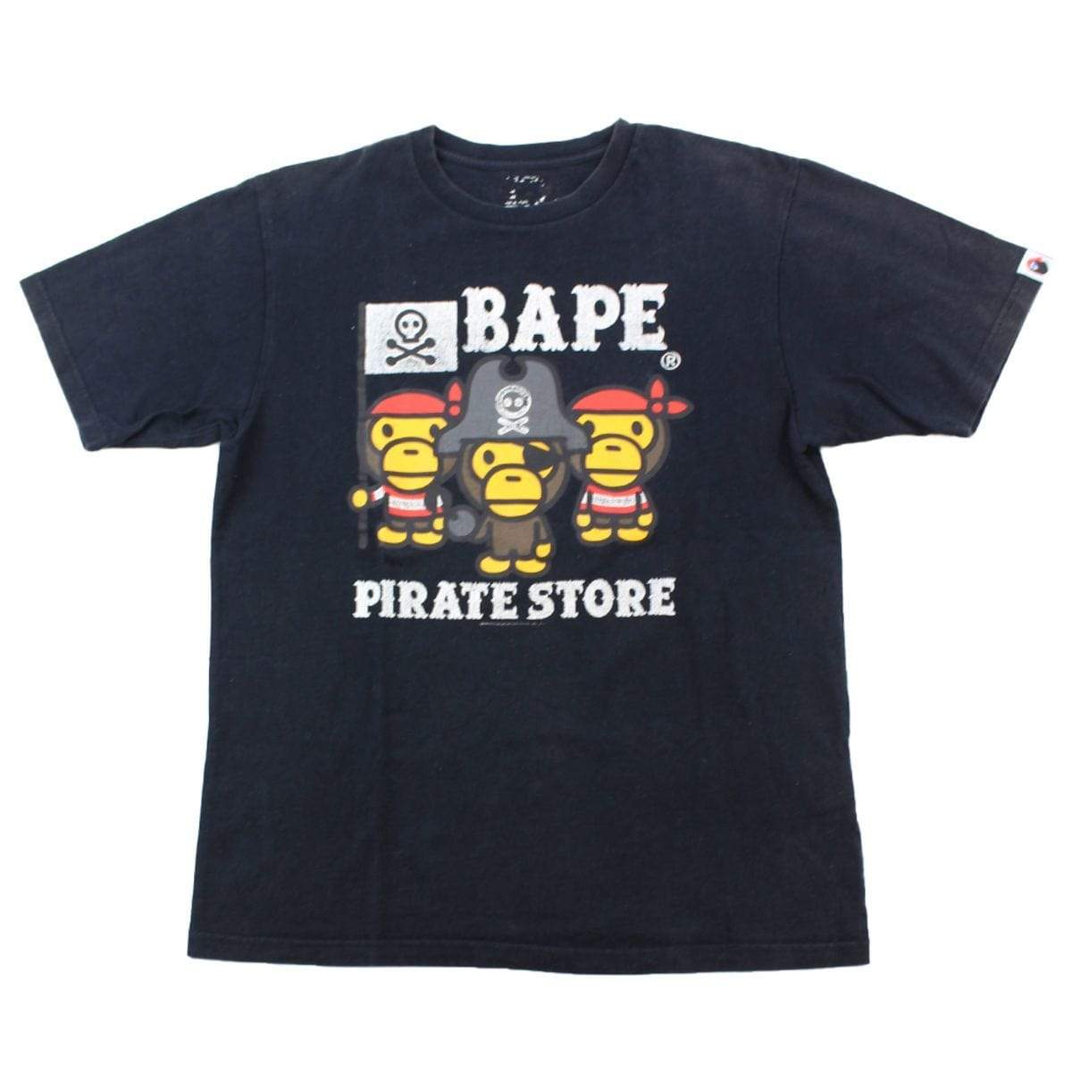 Bape Baby Milo Pirate Store Tee Black - SaruGeneral