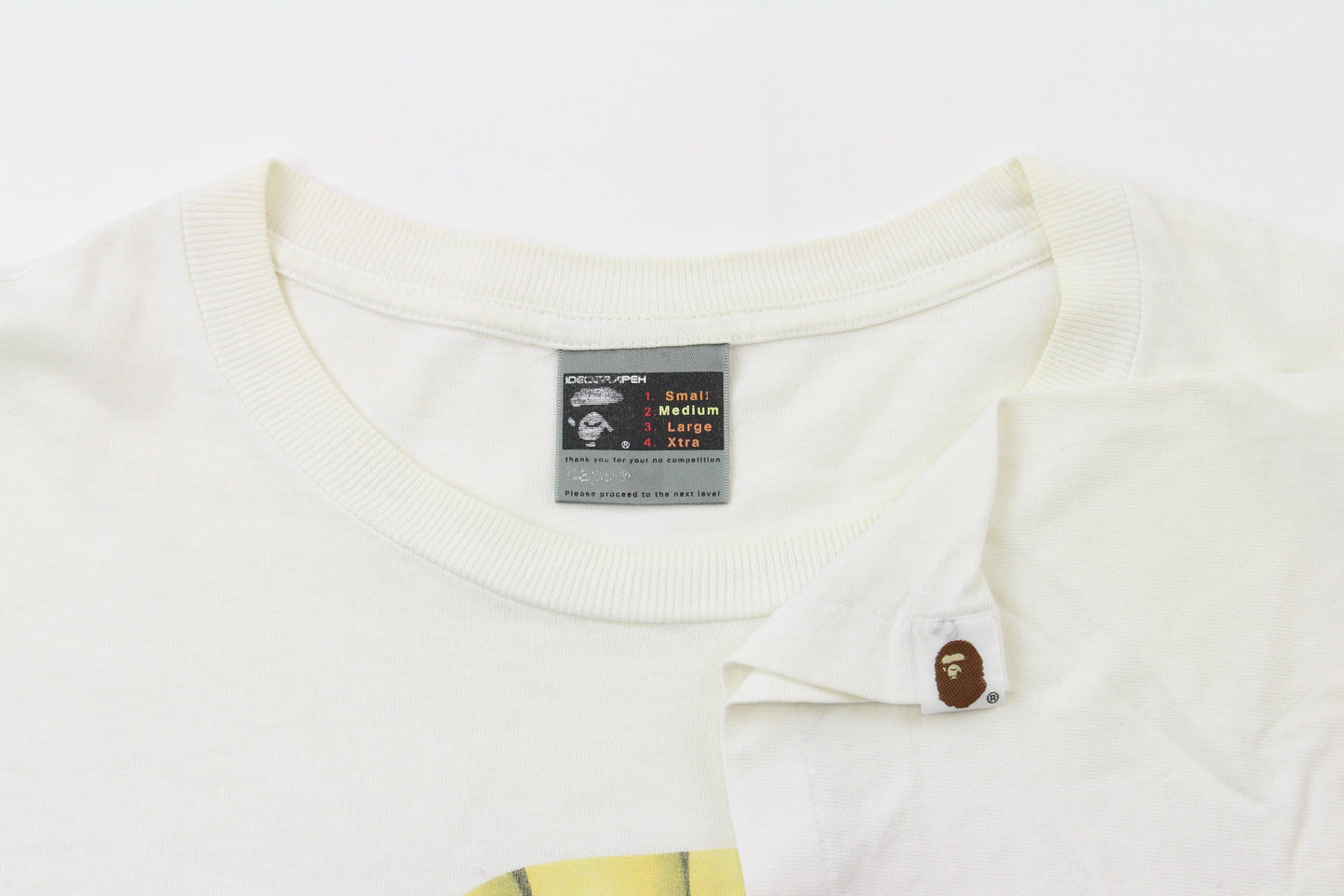 Bape Banana Big Ape Logo Tee White - SaruGeneral