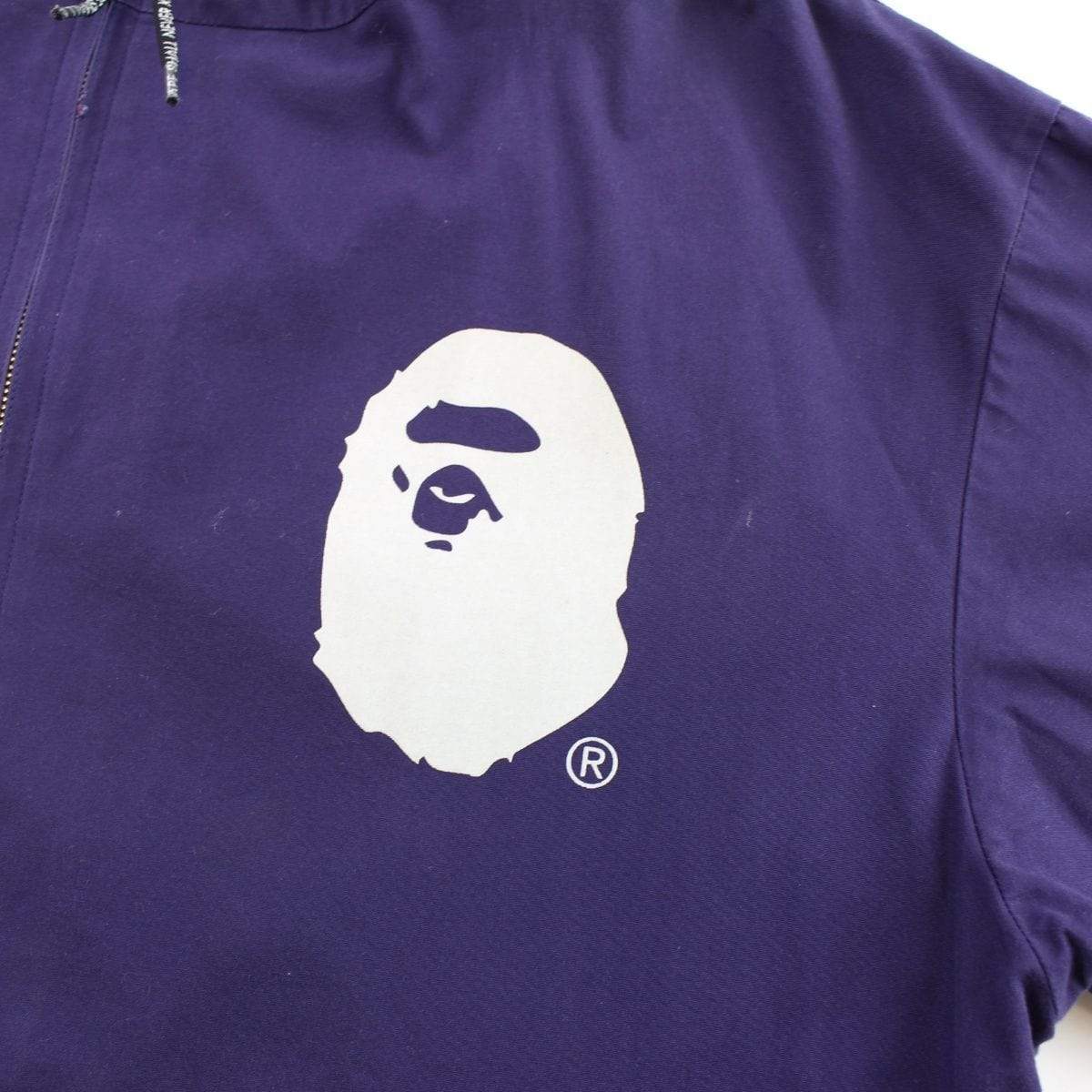 Bape Big Ape Logo Full Zip Jacket Purple - SaruGeneral