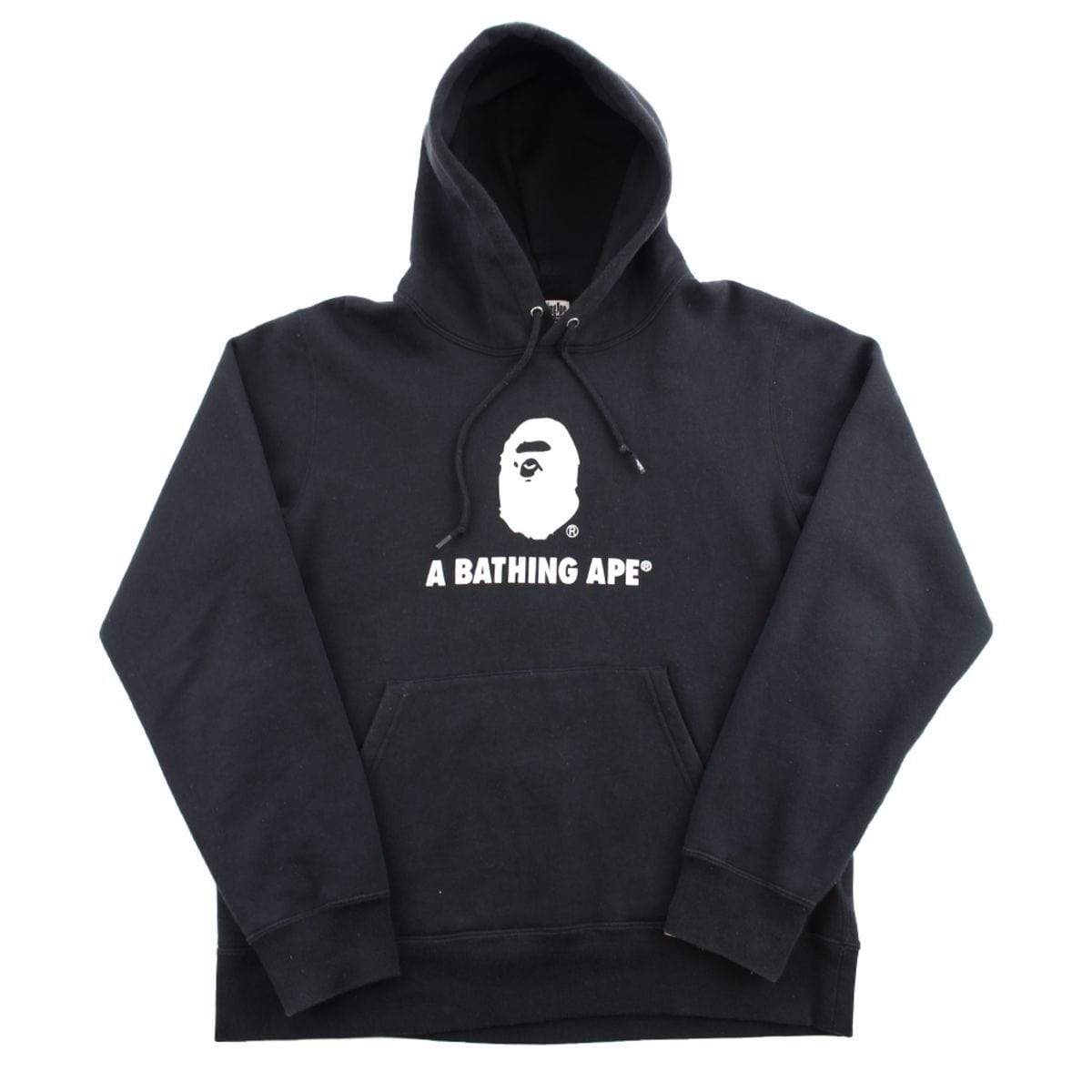 Bape Big Ape Logo Hoodie Black – SARUGENERAL