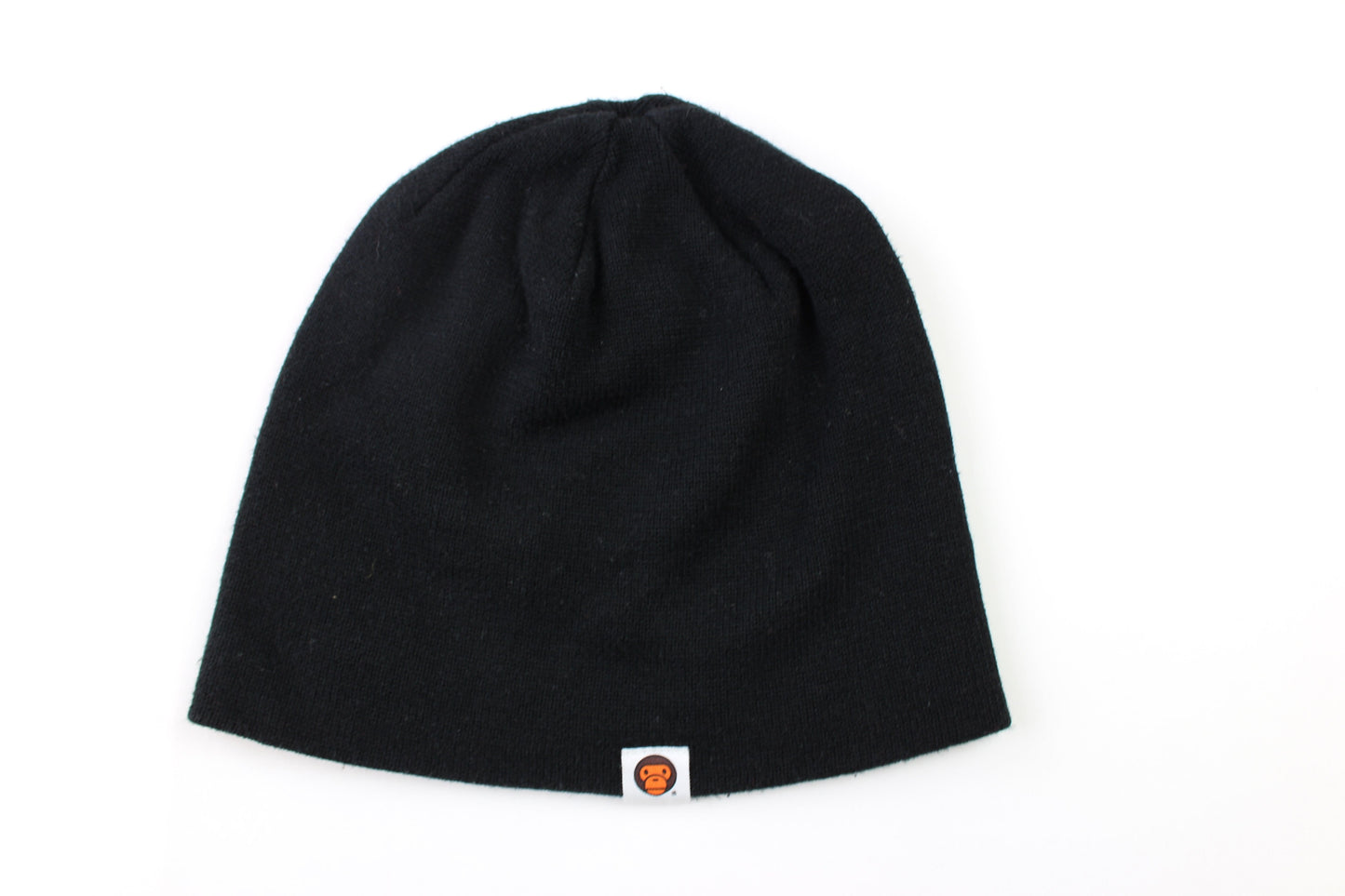 Bape Big Ape Logo Milo Beanie Black - SaruGeneral
