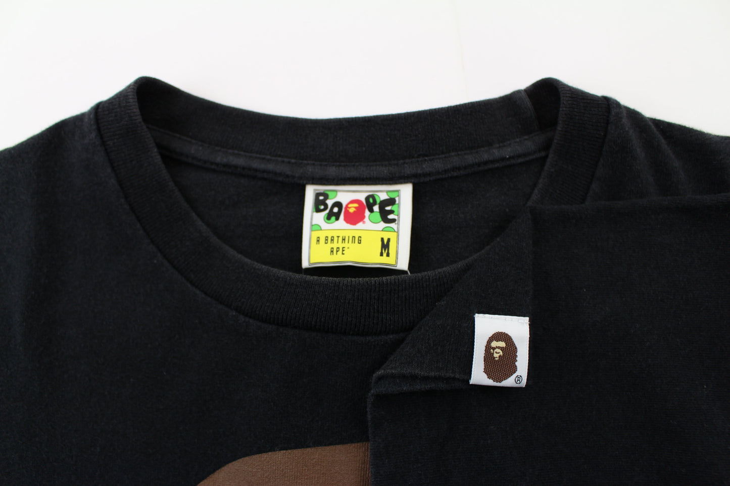 Bape Big Ape Logo Tee Black - SaruGeneral