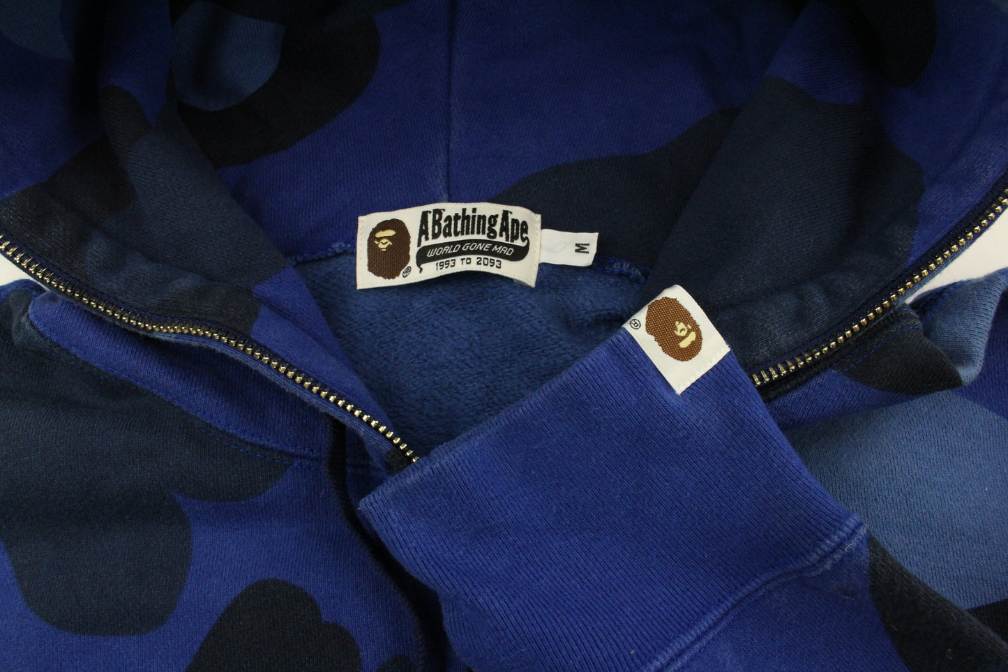 Bape Blue Camo Full Zip Hoodie - SaruGeneral
