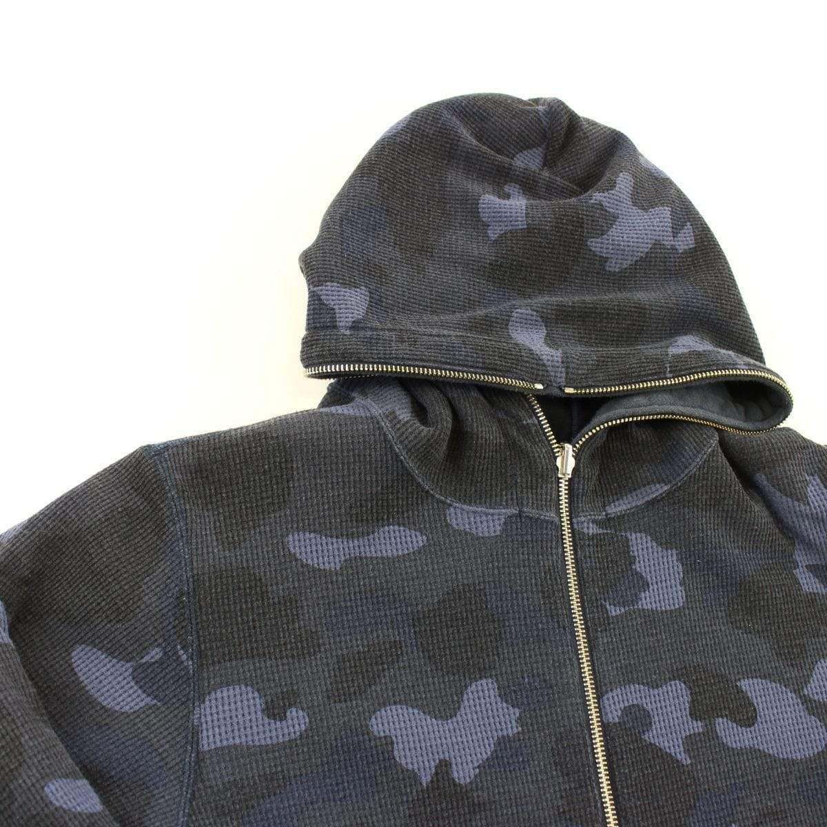 Bape Blue Camo Full Zip Reversible Hoodie - SaruGeneral