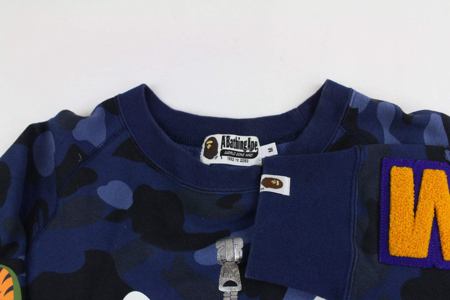 Bape Blue Camo Shark Face Crewneck - SaruGeneral