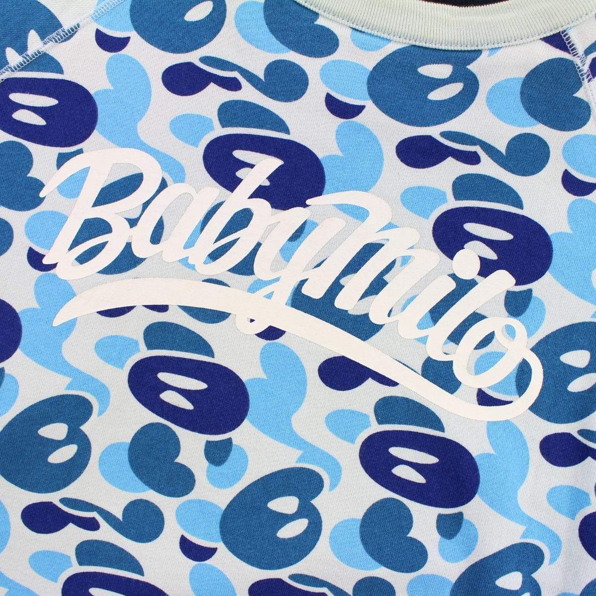 Bape Blue Milo Camo Reversible Crewneck - SaruGeneral