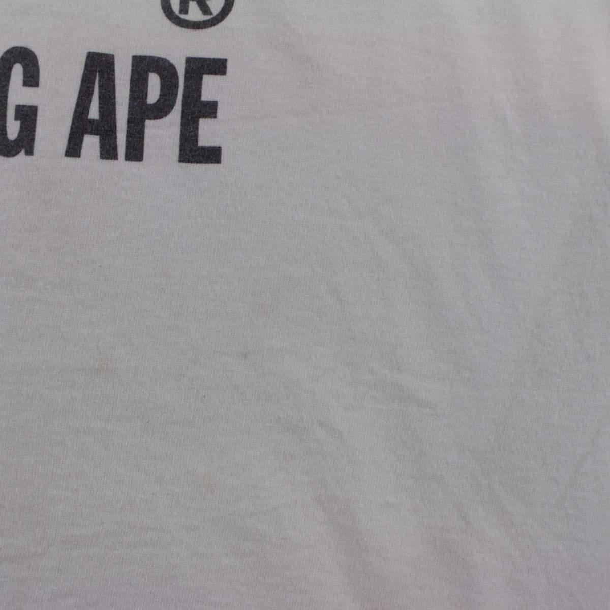 Bape Blueberries Big Ape Logo Tee White - SaruGeneral