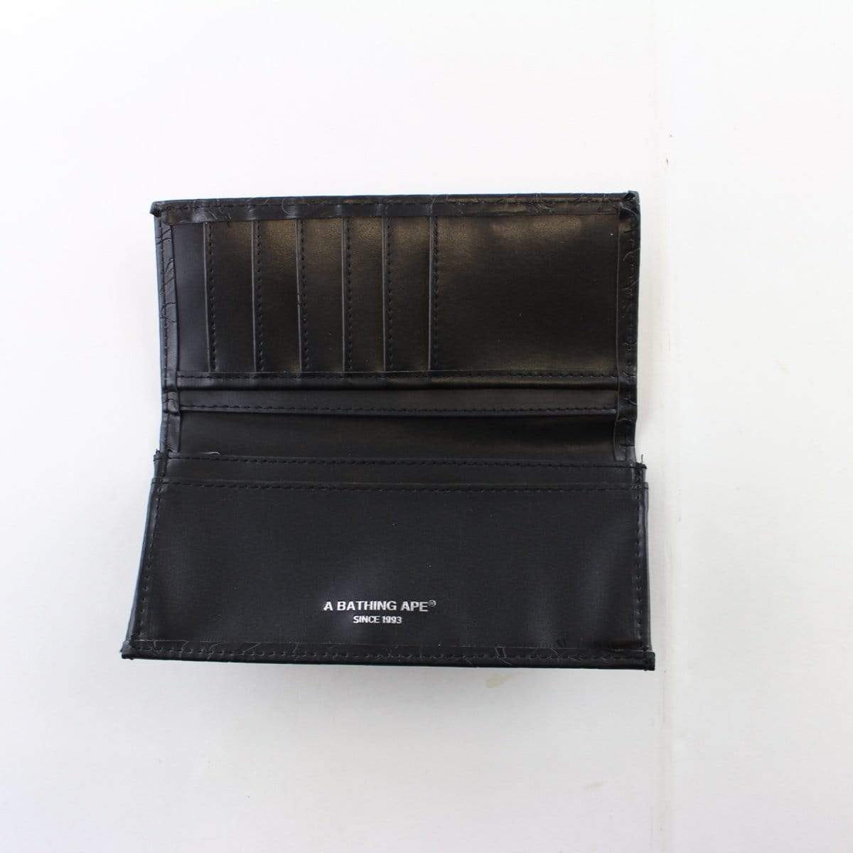 Bape Embossed Camo Wallet Black - SaruGeneral