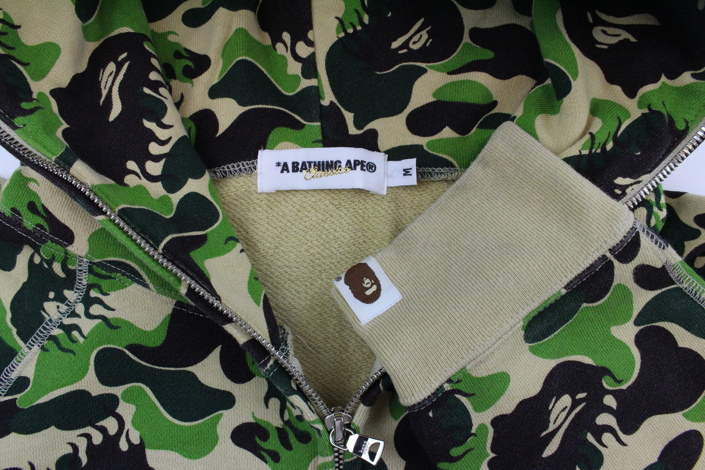 Bape abc Flame Green Camo Hoodie - SaruGeneral