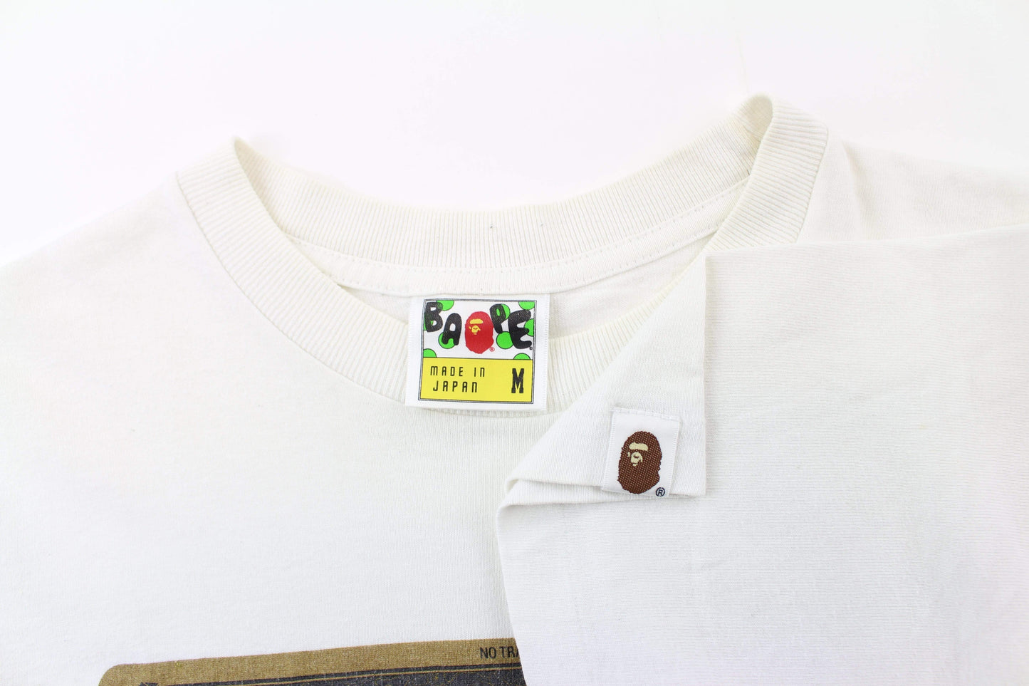 Bape Gold camo members only Card Tee White - SaruGeneral