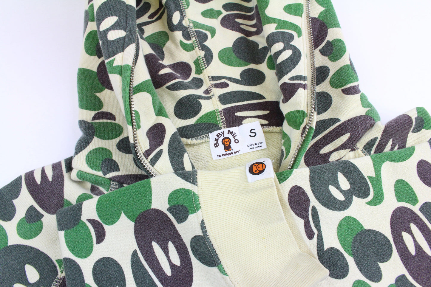 Bape Green Camo Baby Milo Store Hoodie Green - SaruGeneral