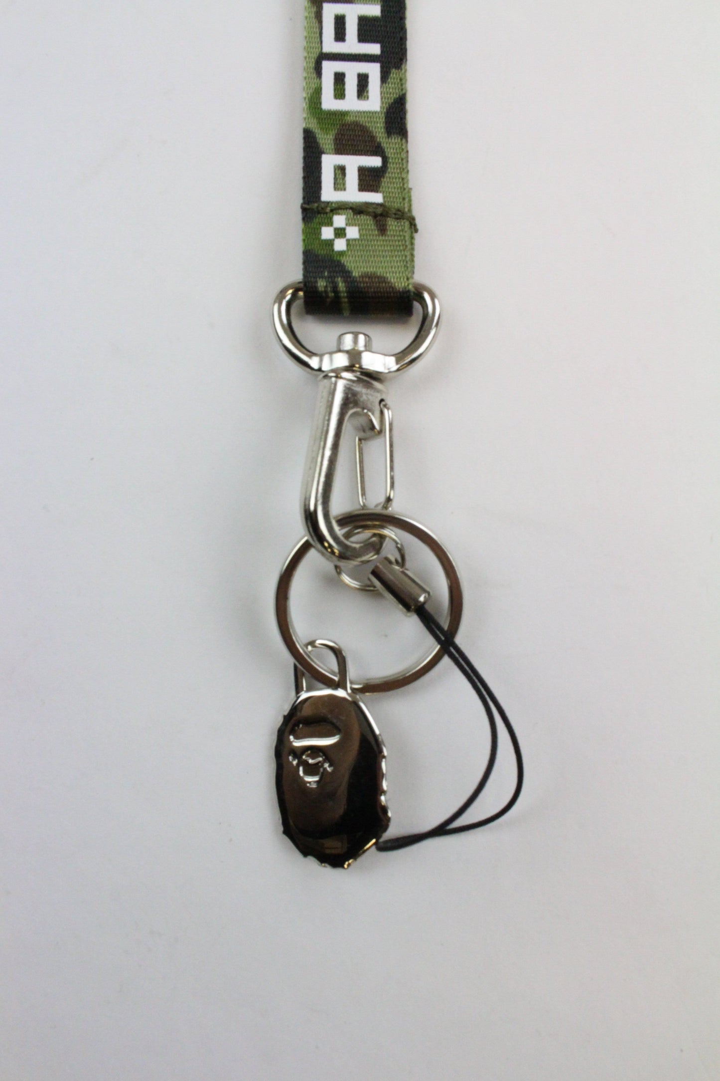 Bape Green Camo Text Lanyard - SaruGeneral
