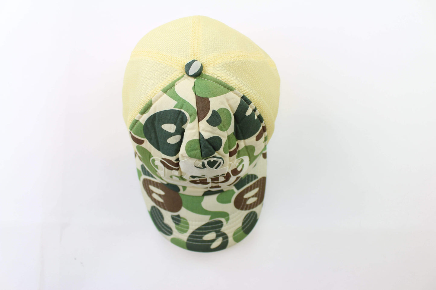 Bape Green Milo Camo Trucker Cap - SaruGeneral