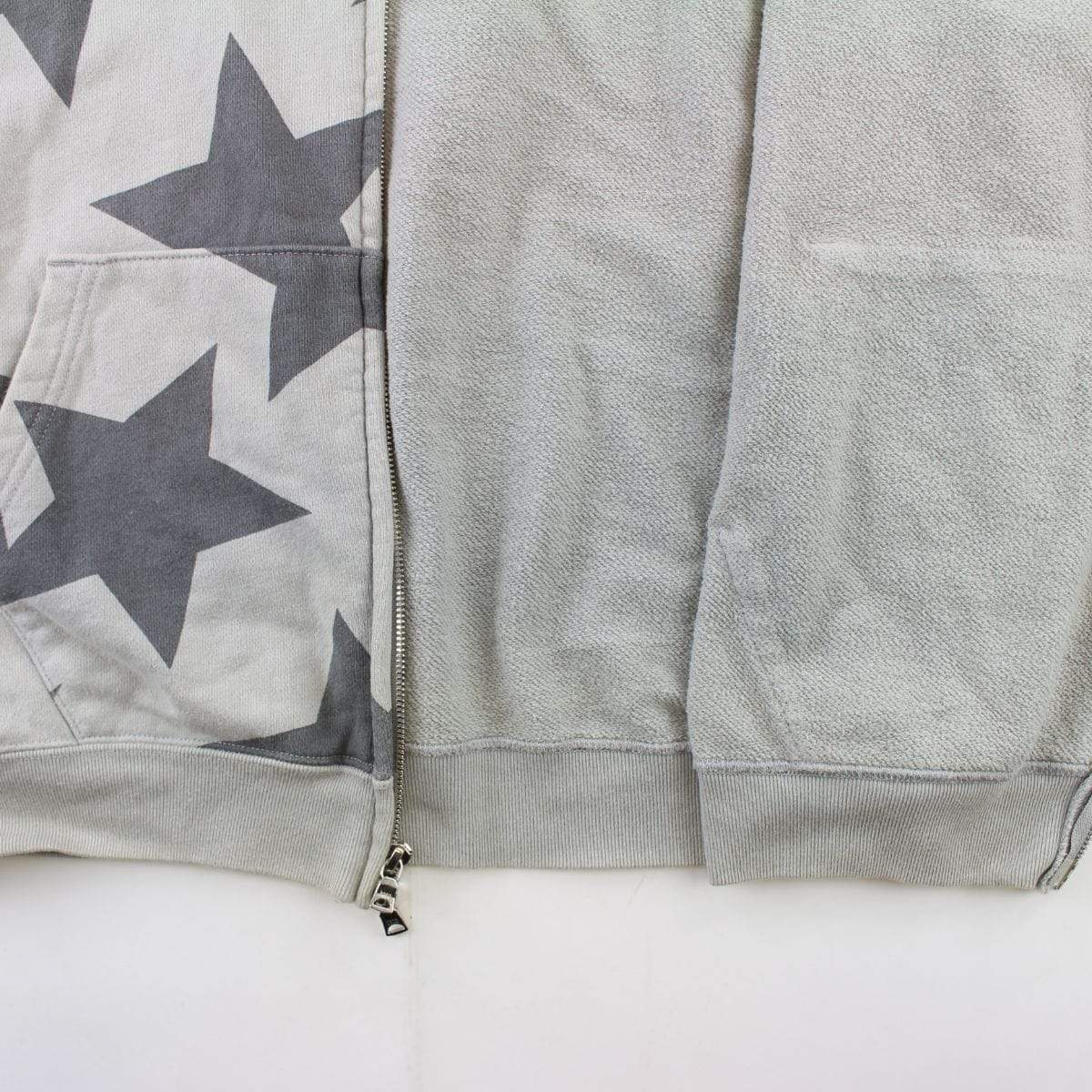 Bape Grey Bapesta Allover Hoodie Grey - SaruGeneral