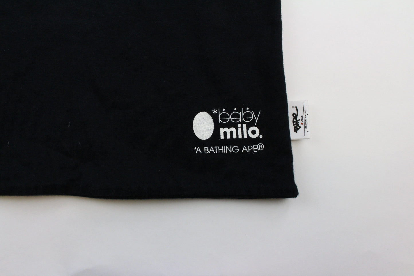 Bape Grey Milo Face Tee Black - SaruGeneral