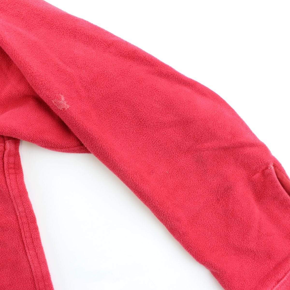 Bape Half Zip Fleece Shirt Red - SaruGeneral