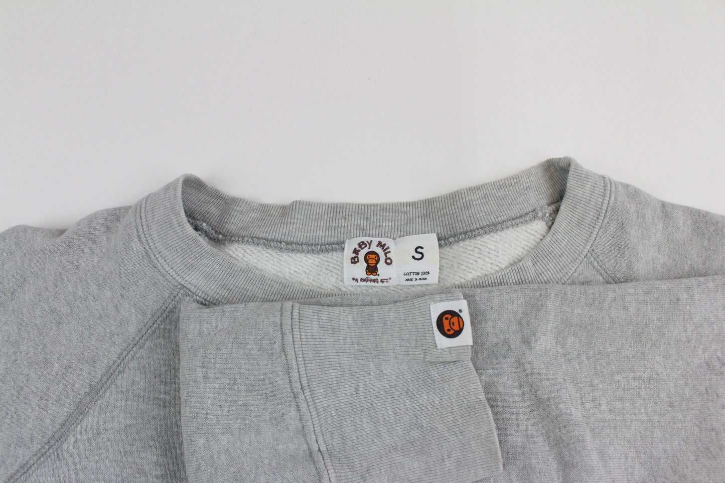 Bape Milo Borg Crew Grey - SaruGeneral