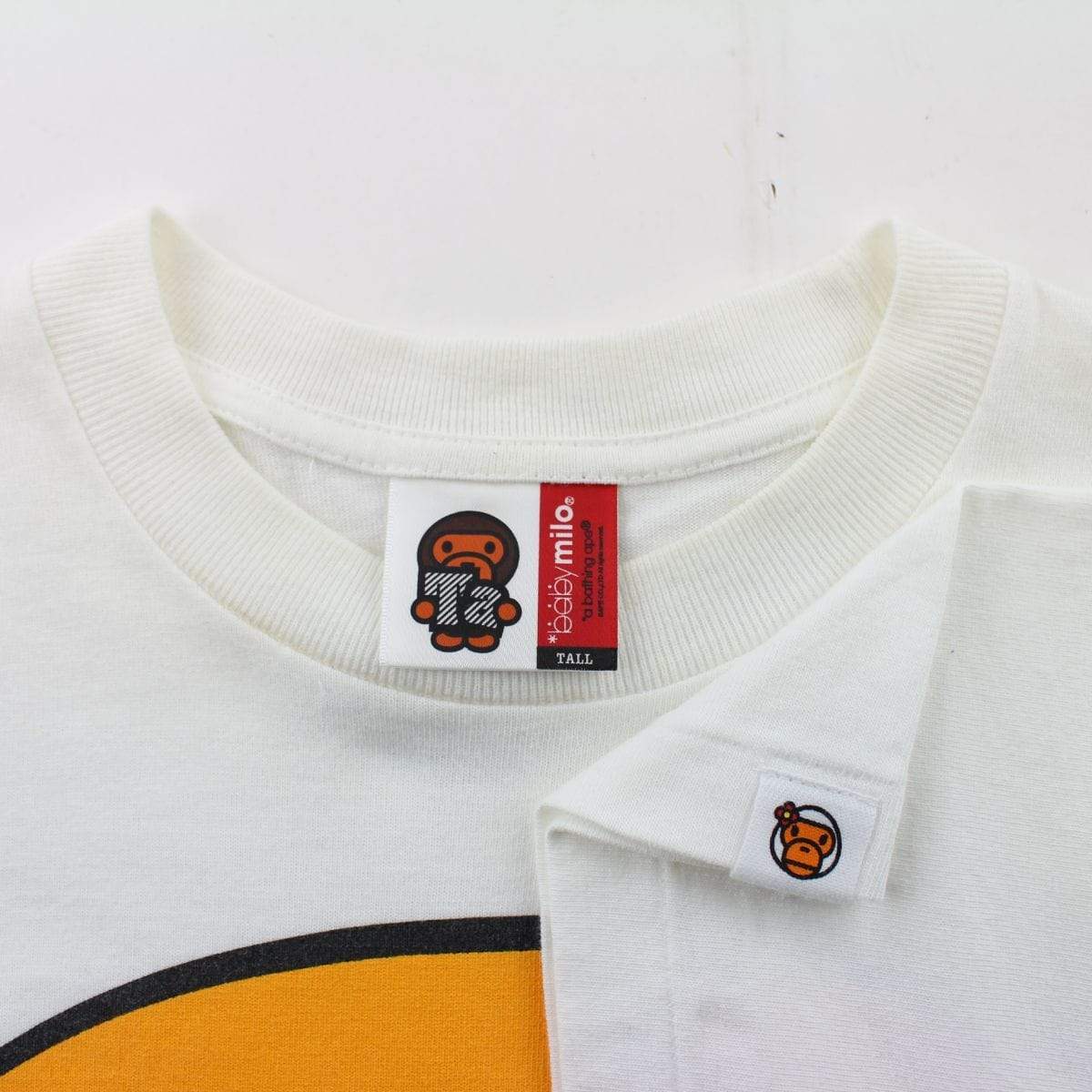 Bape Milo Smiley Face Tee White - SaruGeneral