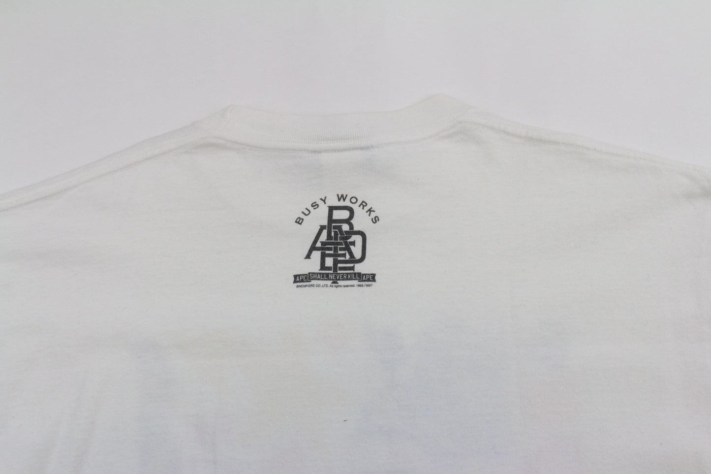 Bape Multicolour Logo Box Tee White - SaruGeneral