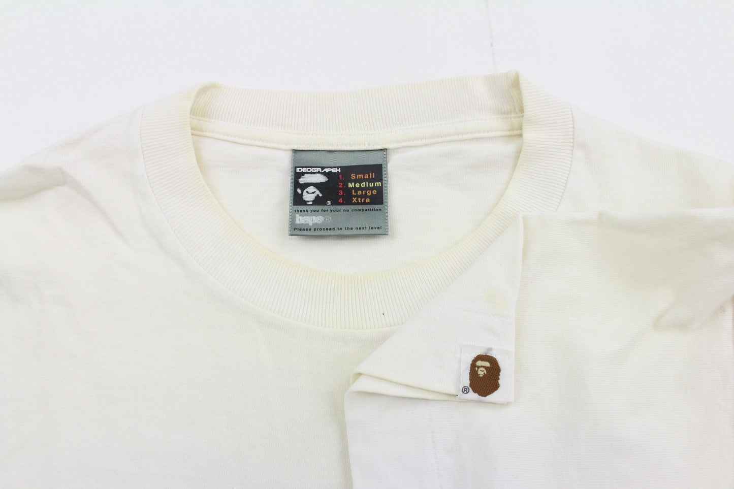 Bape nowhere Nigo N Tee White - SaruGeneral