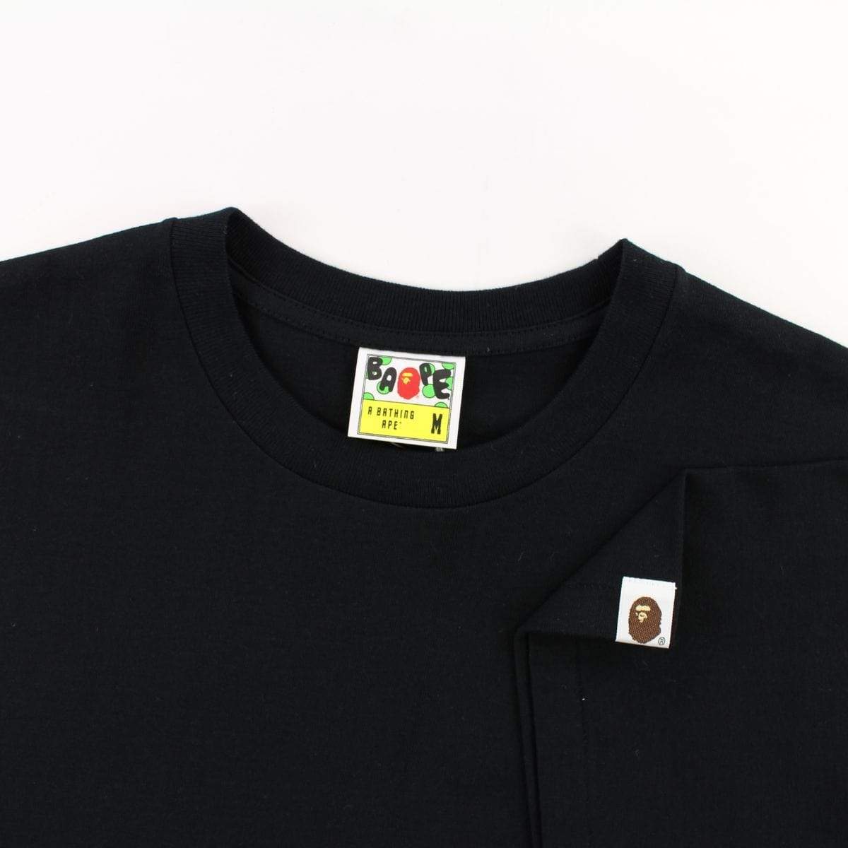 Bape Original Big Ape Side Logo Tee Black - SaruGeneral
