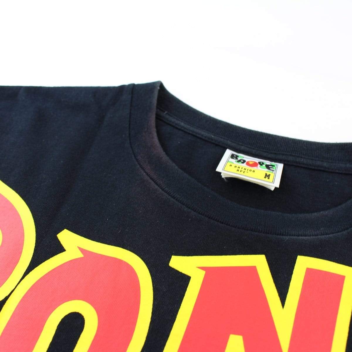 Bape PONR Logo Tee Black - SaruGeneral